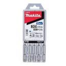 マキタ　3Dプラス超硬ドリル(SDSプラスシャンク)　5本入　4.3X165