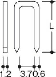 ハイコーキ　タッカ用ステープル　B0416-2
