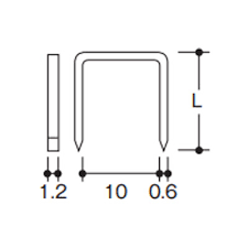 ハイコーキ　コードレスタッカ用ステープル　B1013